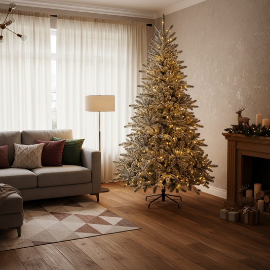 Albero di Natale artificiale UUMMANNAQ, 180 cm, 861 punte, Supporto in metallo, Verde
