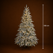 Albero di Natale artificiale UUMMANNAQ, 180 cm, 861 punte, Supporto in metallo, Verde