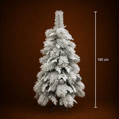 UPERNAVIK Abete Artificiale, 180 cm, 550 punte, Supporto in Metallo, Verde