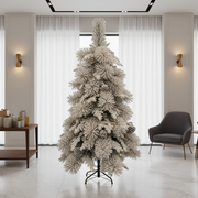 UPERNAVIK Abete Artificiale, 180 cm, 550 punte, Supporto in Metallo, Verde