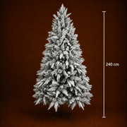 GLEIS Abete Artificiale, 240 cm, 1770 punte, Supporto in Metallo, Verde