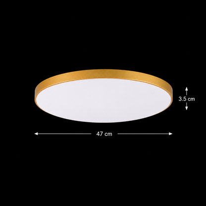 Plafoniera LED SOLIS, D47cm, 70W, Luce Fredda 6000K, Oro