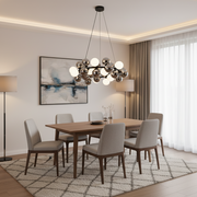 Lampadario a sospensione MUSSEL Regalis, D80 cm, 13x G9, cromo lucido, metallo e vetro
