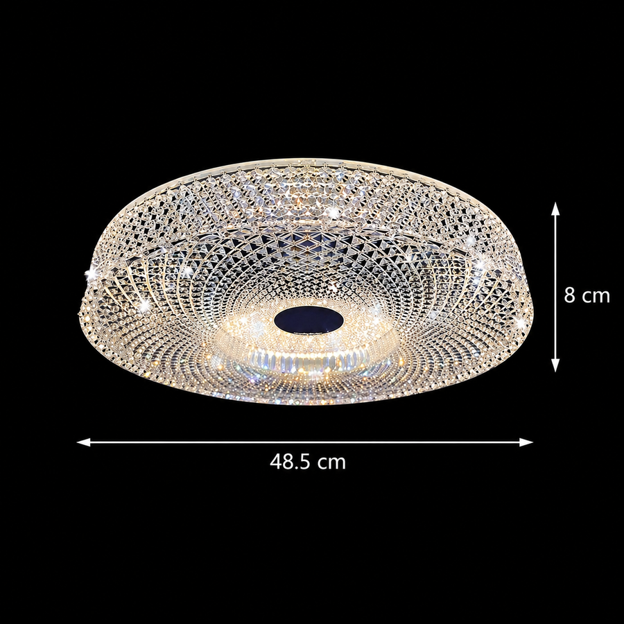 Lampadario LED RADIAN Eleganza, 38,9W, Diametro 48,5 cm, Luce Calda/Neutra/Fredda, Lampadario LED Bianco Titolo predefinito Alessandro Design
