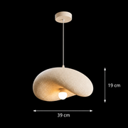 Lampadario Moderno FOAMER Nobile, 39 cm, Sospeso, 1 X E27, Bianco, Metallo e Schiuma, Altezza Regolabile Lampadari Classici Titolo predefinito Alessandro Design