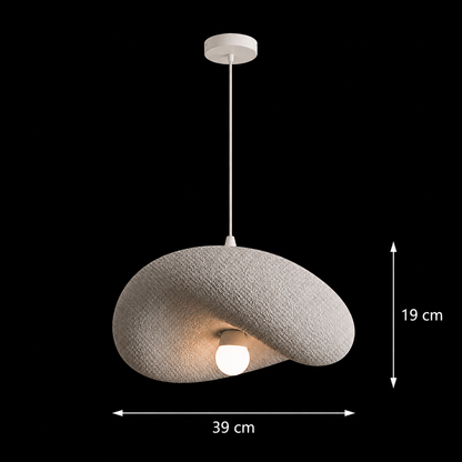 FOAMER Lampadario Moderno Nobile, 39 cm, Sospeso, 1 X E27, Grigio, Metallo e Schiuma, Altezza Regolabile Lampadari Classici Titolo predefinito Alessandro Design