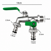 Rubinetto doppio servizio, per fornitura acqua calda o fredda, ø1/2" Rubinetti bagno Titolo predefinito Alessandro Design