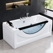 Vasca Idromassaggio, Rettangolare, Acrilico, Bianco, 170×80×65 cm Vasche da Bagno Freestanding Titolo predefinito Alessandro Design