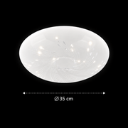 Plafoniera LED 35 cm, 31W, 3000K / 4000K / 6000K, Bianco, Metallo e Acrilico Plafoniere LED Titolo predefinito Alessandro Design