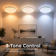 Plafoniera LED Flower 23 cm, 22W, 3000K / 4000K / 6000K, Plafoniere LED bianche, in metallo e acrilico Titolo predefinito Alessandro Design