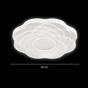 Plafoniera LED Flower 35 cm, 32W, 3000K / 4000K / 6000K, Plafoniere LED bianche, in metallo e acrilico Titolo predefinito Alessandro Design