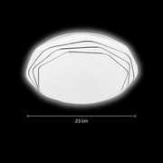 Plafoniera LED 23 cm, 22W, 3000K / 4000K / 6000K, Bianco, Metallo e Acrilico Plafoniere LED Titolo predefinito Alessandro Design