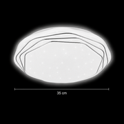 Plafoniera PL152 LED 35 cm, 31W, 3000K / 4000K / 6000K, Bianco, Plafoniere LED in metallo e acrilico Titolo predefinito Alessandro Design