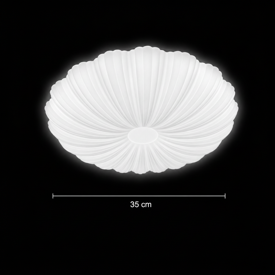 Plafoniera LED Margareta 35 cm, 31W, 3000K / 4000K / 6000K, Plafoniere LED bianche, in metallo e acrilico Titolo predefinito Alessandro Design