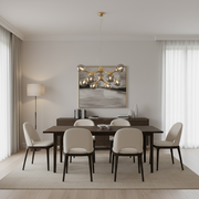 Lampadario Sospeso ELEKTRA Altiera, Ø65cm, 9xG9, Oro, Metallo e Vetro