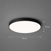 Plafoniera LED SOLIS 37cm 32W Luce Fredda Nera