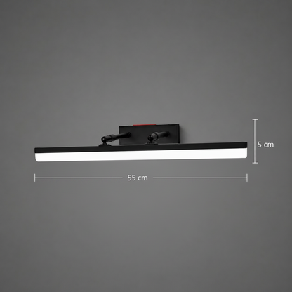 Aplica LED, MALAWI, 6W, liniara, lumina Calda/Neutra/Rece, Negru