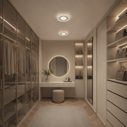 Lampadario LED SHARIN, 18W, Diametro 19cm, Luce Calda/Neutra/Fredda, Bianco, Metallo e Acrilico