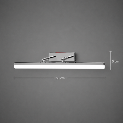 Aplica LED BALATON, 10W, liniara, lumina Calda/ Neutra/ Rece, Crom Lucios