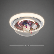 Lampadario LED UNICORN, 60W, 50cm, luce Fredda/Calda/Neutra, Rosa