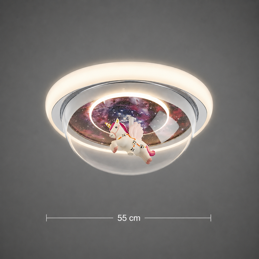 Lampadario LED UNICORN, 60W, 50cm, luce Fredda/Calda/Neutra, Rosa