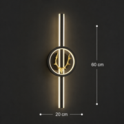 Lampada decorativa a LED CERBOS, 42W, 60cm, Luce calda/neutra/fredda, Nero, Metallo e Acrilico
