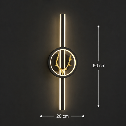 Lampada decorativa a LED CERBOS, 42W, 60cm, Luce calda/neutra/fredda, Nero, Metallo e Acrilico