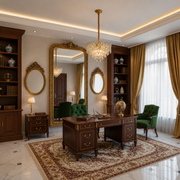 Lampadario in Cristallo MONARCH Elegance 3xE14, Diametro 50cm, Altezza 35cm, Oro Lucido, Altezza Regolabile, Design Elegante