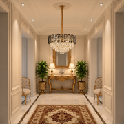 Lampadario Cristallo AURUM Petito 3xE14, Diametro 30cm, Altezza 28cm, Oro Lucido, Altezza Regolabile, Design Elegante