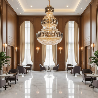 VELIOR Supremo Lampadario in cristallo 40xE14, D100 cm, Oro, Altezza regolabile, Metallo e cristallo