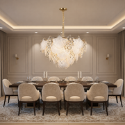 Lampadario in Cristallo LUXE Regalis, 21xE14, Diametro 80cm, Altezza 45cm, Oro Lucido, Altezza Regolabile, Design Elegante Lampadari in Cristallo Titolo predefinito Alessandro Design