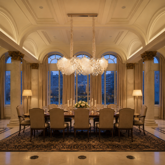 Lampadario in Cristallo LUXE Supremo, 11xE14, Dimensioni 83x33 cm, Altezza 28cm, Oro Lucido, Altezza Regolabile, Design Elegante Lampadari in Cristallo Titolo predefinito Alessandro Design