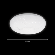 Plafoniera LED rotonda 23 cm, 22W, 3000K / 4000K / 6000K, Plafoniere LED bianche, in metallo e acrilico Titolo predefinito Alessandro Design