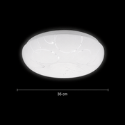 Plafoniera LED 35 cm, 31W, 3000K / 4000K / 6000K, Bianco, Metallo e Acrilico Plafoniere LED Titolo predefinito Alessandro Design