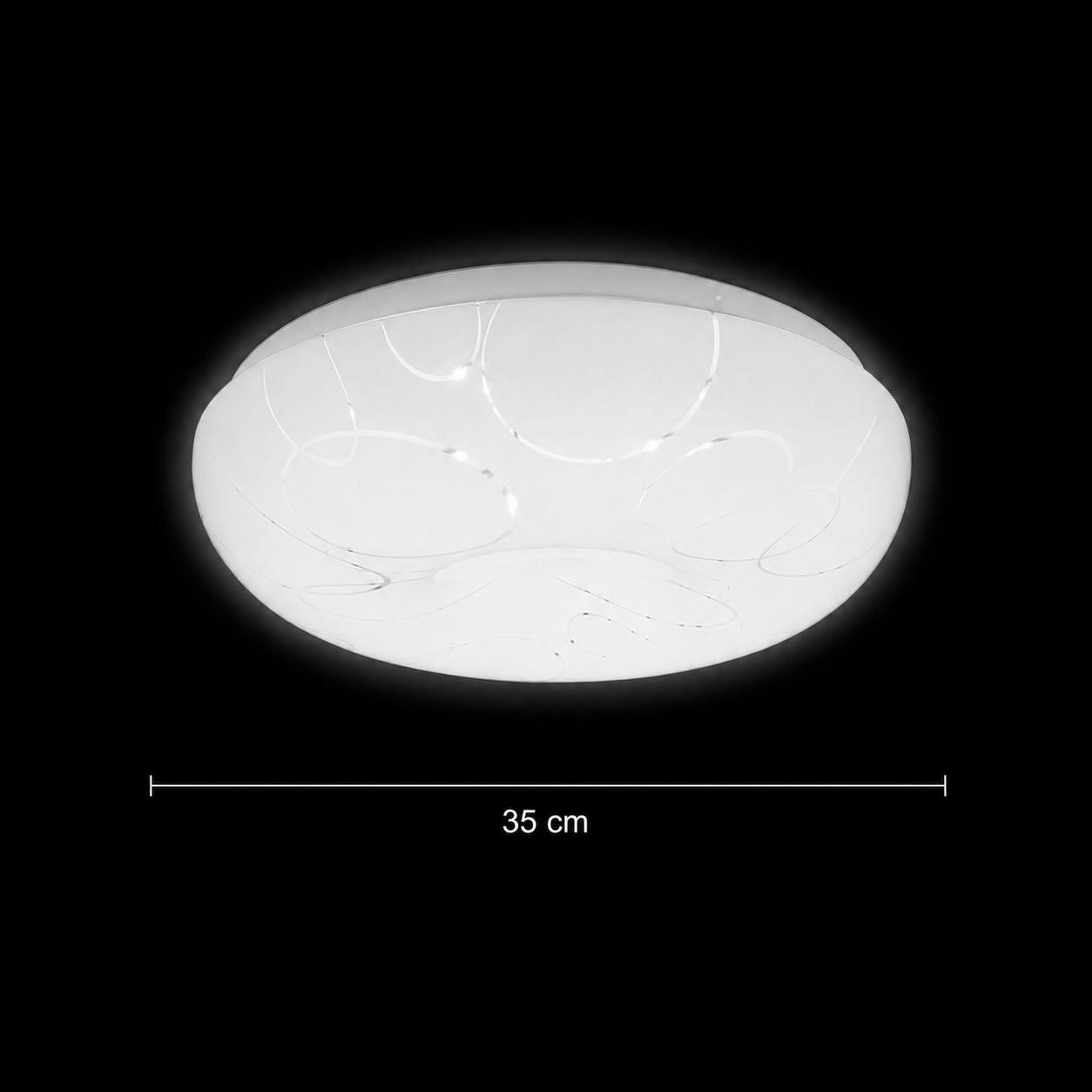 Plafoniera LED 35 cm, 31W, 3000K / 4000K / 6000K, Bianco, Metallo e Acrilico Plafoniere LED Titolo predefinito Alessandro Design