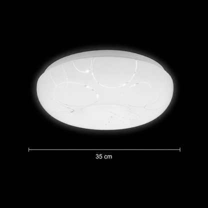 Plafoniera LED 35 cm, 31W, 3000K / 4000K / 6000K, Bianco, Metallo e Acrilico Plafoniere LED Titolo predefinito Alessandro Design