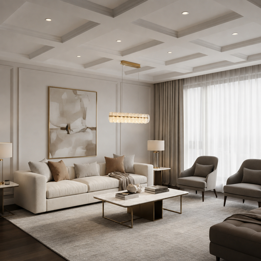 MAYON Lampadario di cristallo Supremo, 100x16 cm, 3000K/4000K/6000K, 180W, metallo e acrilico, oro