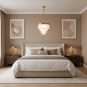 MUNTEAN Lampadario Magno Cristallo, 10xE14, D60 cm, Metallo e Cristallo, Oro