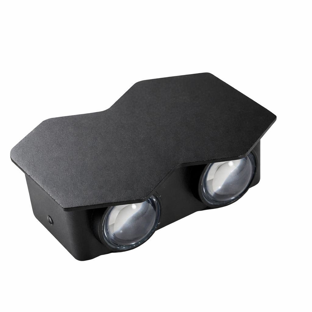 Applique LED AX231, Esterno e Interno, 4 Sorgenti, 10W, Nero, 3000K Applique da esterno Titolo predefinito Alessandro Design