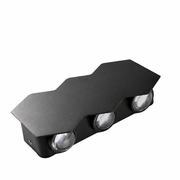 Applique da Esterno LED AX231, 12W, 6 Sorgenti Luminose, Luce Calda, Applique da Esterno Nero Titolo predefinito Alessandro Design