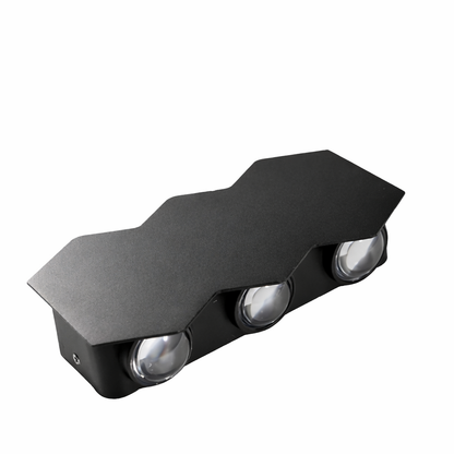 Applique da Esterno LED AX231, 12W, 6 Sorgenti Luminose, Luce Calda, Applique da Esterno Nero Titolo predefinito Alessandro Design