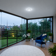 ORBITA Spot LED, 5W, Rotondo, Luce Fredda + RGB, Spot LED Bianco, Resina e Vetro Titolo predefinito Alessandro Design
