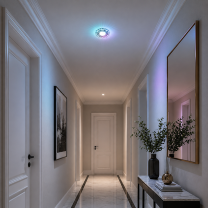 Spot LED ORBITA, 5W, Rotondo, Luce Fredda/Calda, Bronzo Antico, Spot LED in Resina e Vetro Titolo predefinito Alessandro Design