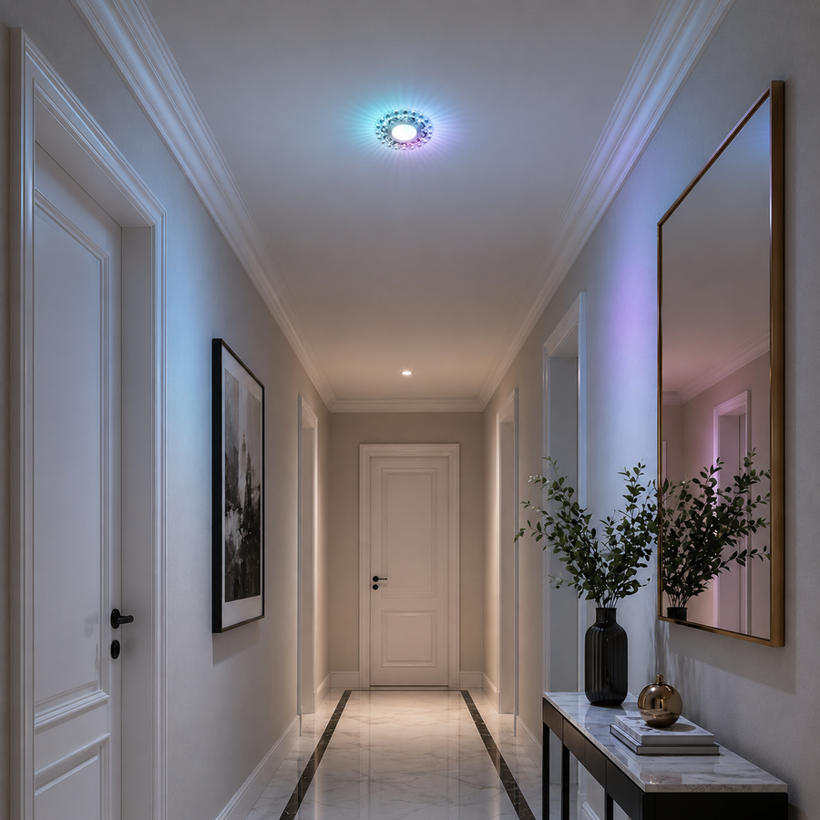 Spot LED ORBITA, 5W, Rotondo, Luce Fredda/Calda, Bronzo Antico, Spot LED in Resina e Vetro Titolo predefinito Alessandro Design
