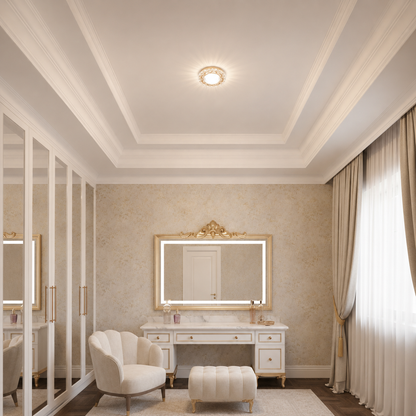 Spot LED ORBITA, 5W, Rotondo, Luce Fredda/Calda, Bronzo Antico, Spot LED in Resina e Vetro Titolo predefinito Alessandro Design