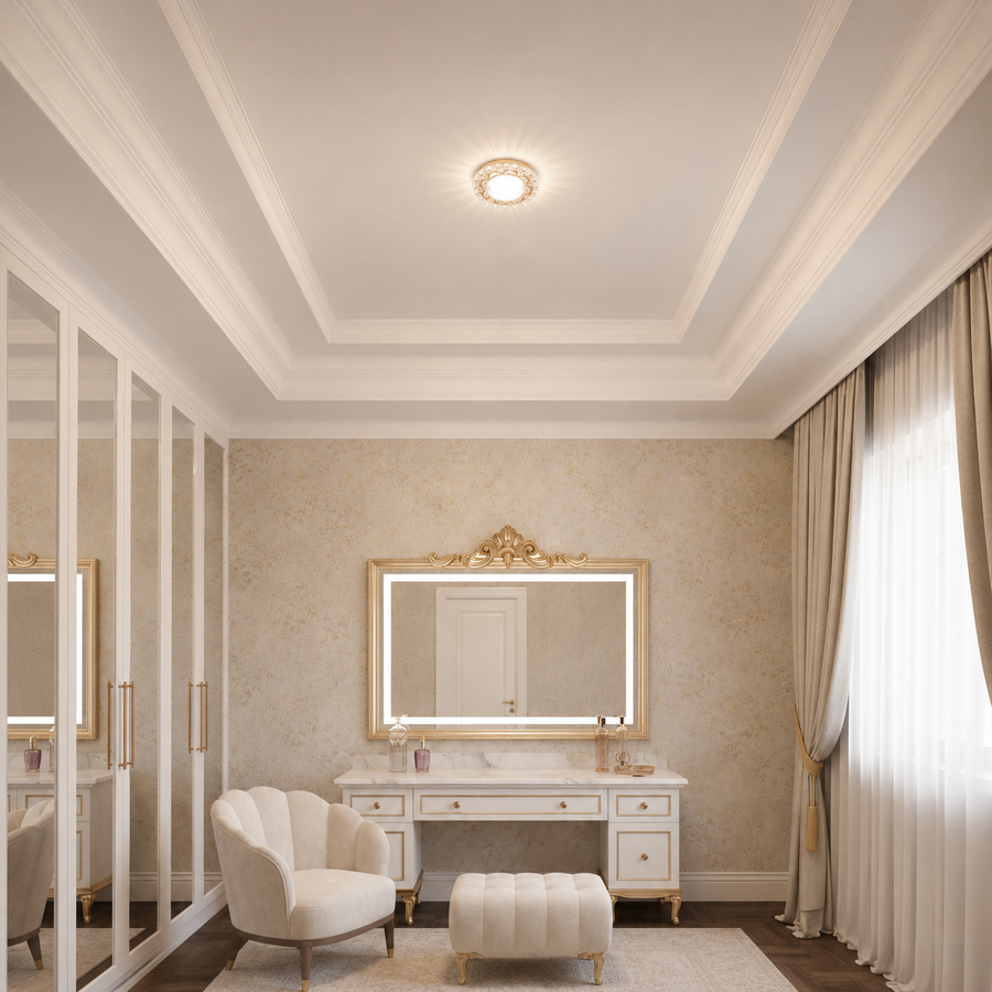 Spot LED ORBITA, 5W, Rotondo, Luce Fredda/Calda, Bronzo Antico, Spot LED in Resina e Vetro Titolo predefinito Alessandro Design
