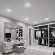 ORBITA Spot LED, 5W, Rotondo, Luce Fredda + RGB, Spot LED Bianco, Resina e Vetro Titolo predefinito Alessandro Design
