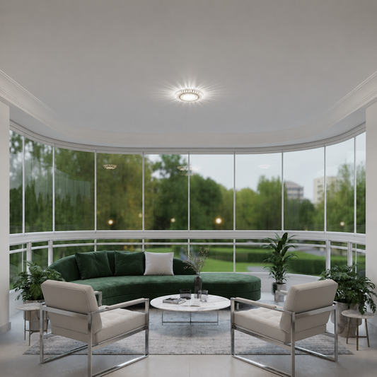 Spot LED ORBITA, 5W, Rotondo, Luce Fredda/Calda, Bronzo Antico, Spot LED in Resina e Vetro Titolo predefinito Alessandro Design