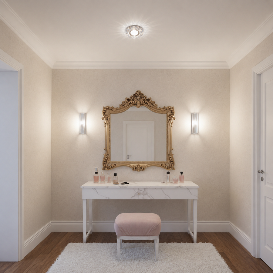 Spot LED ORBITA, 5W, Rotondo, Luce Fredda/Calda, Bronzo Antico, Spot LED in Resina e Vetro Titolo predefinito Alessandro Design