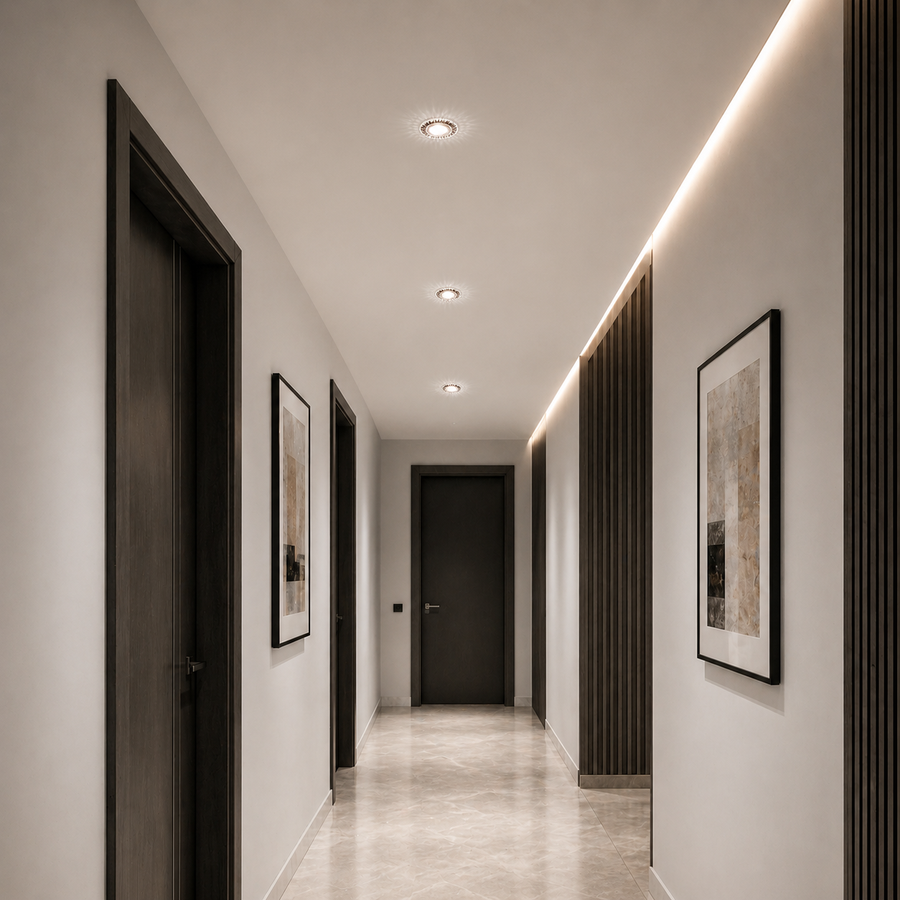 Spot LED ORBITA, 5W, Rotondo, Luce Fredda/Calda, Bronzo Antico, Spot LED in Resina e Vetro Titolo predefinito Alessandro Design